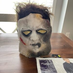 Kids Michael Myers Mask & Blue Coveralls